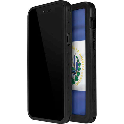 El Salvador Flag iPhone 14 Pro Max Waterproof Case
